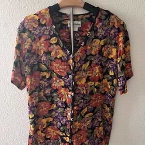 Norton McNaughton Vintage Floral Blouse